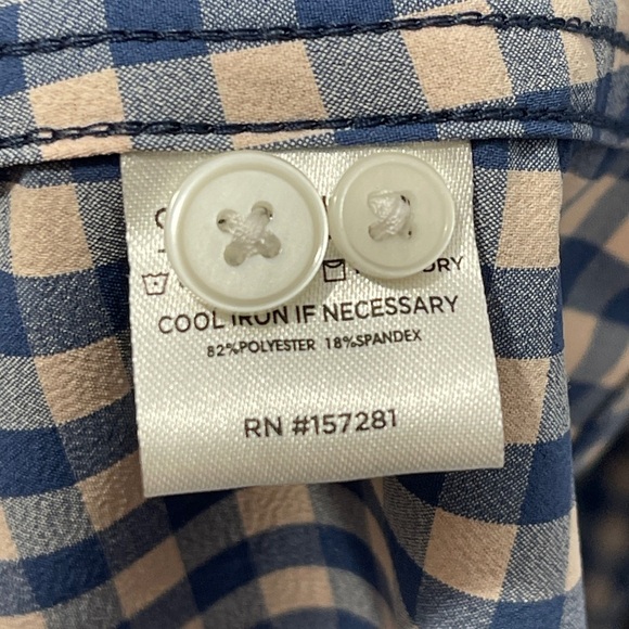 Mizzen+Main Men’s Performance Large Trim Fit Leeward Dress Sport Shirt - Picture 5 of 6